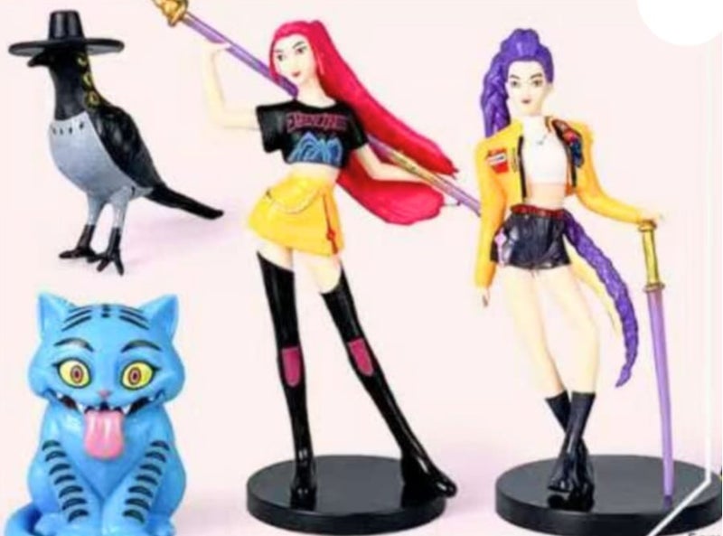 كيبوب مجموعة من 7 مجسمات شخصيات مسلسل صائدي الشياطين الكوريين، لتزيين المنزل والمكتب، مثالية لمحبي المسلسل. - Image 3